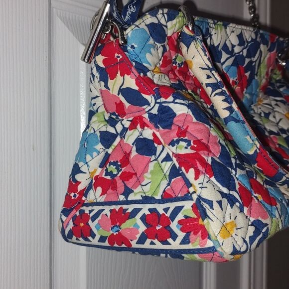 Vera Bradley Cottage Floral Shoulder Bag Handbag Summer Removable Straps Retired - Picture 4 of 8